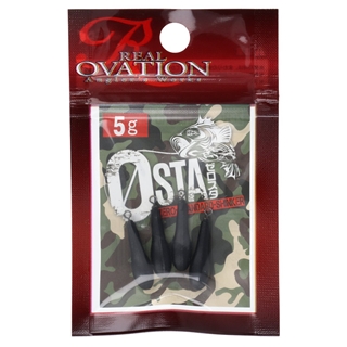 フジワラ Real　Ovation　ゼロスタンダードシンカー　5g　ブラック【ゆうパケット】