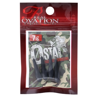 フジワラ Real Ovation ゼロスタンダードシンカー 7g ブラック【ゆうパケット】