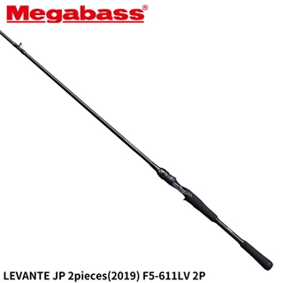 メガバス レヴァンテ JP(2019) F5-611LV 2P 2ピース バスロッド(L): 竿 
