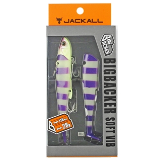 ジャッカル ビッグバッカー ソフトバイブ 28g 太刀魚パープル