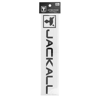 ジャッカル JK カッティングステッカー長方形 L ブラック - 釣具の