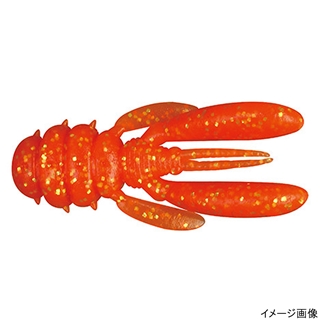 ジャッカル グッドミールクロー 1.5インチ オレンジゴールドフレーク【ゆうパケット】