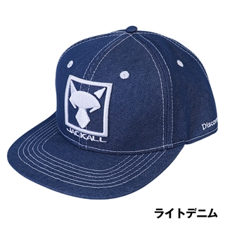 ジャッカル スクエアロゴ フラットキャップ フリー ブラック