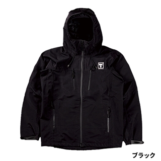 【限定特価】 ジャッカル ハードシェルジャケット 釣具の - ブラック M ウェア