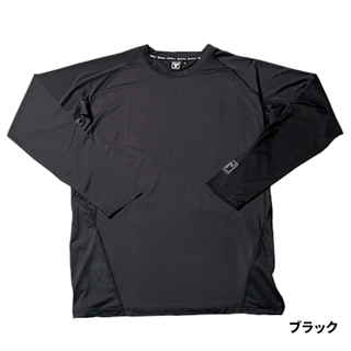 ジャッカル フィールドテックインナーシャツ S ブラック - 釣具