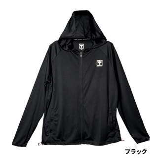 ジャッカル ジップアップドライフーディ S ブラック - 釣具の