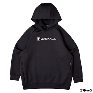 スーパーセール S ストレッチスウェットフーディ ジャッカル ブラック 釣具の - ウェア