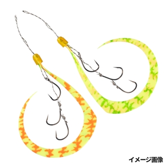 ジャッカル ビンビンフック 無双 ネクタイフックセット 3本鈎 パロットチャート【ゆうパケット】