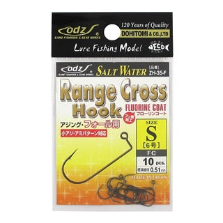 odz/土肥富 ｏｄｚ　レンジクロスフック　ＺＨ-３５-Ｆ　Ｓ（６号）　ＦＣ【ゆうパケット】