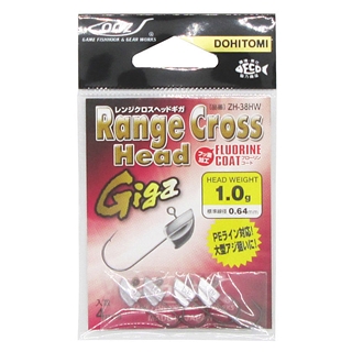 odz/土肥富 レンジクロスヘッド ギガ 1.0g ZH-38HW【ゆうパケット