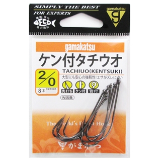 がまかつ ケン付タチウオ 2/0号 NSB【ゆうパケット】 - 釣具のポイント