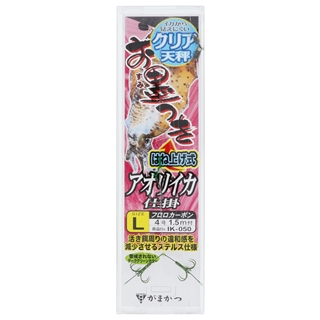 がまかつ お墨つきアオリイカ仕掛 はねあげ式 クリア天秤 42637