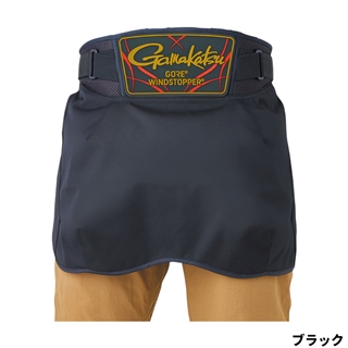 がまかつ ウィンドストッパー(R)ヒップガード ベルト無 M ブラック