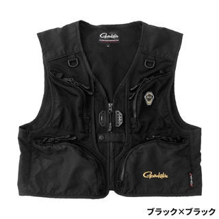 がまかつ オールメッシュベスト M ブラック×ブラック GM2326 - 釣具の