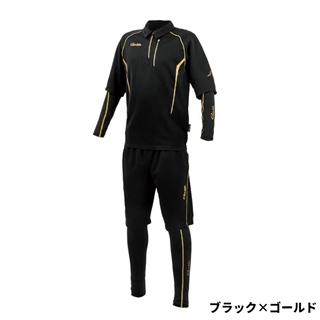 Gamakatsu アクティブクールスーツ　Lサイズ ブラックゴールド Gamakatsu (2025年春夏新製品)がまかつ/Gamakatsu アクティブ
