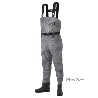 【現品限り】 ダイワ ウェーダー タイトフィットフィッシングウェーダー FW-4550R-T (先丸 フェルトスパイクソール) L クラックグレー 4550133032646_1.jpg