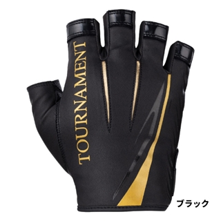 ダイワ DG-1323T トーナメントグローブ 5本カット M ブラック