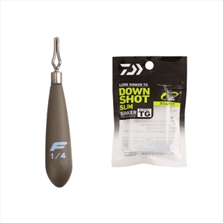 ダイワ ルアーシンカーTG ダウンショットスリム PRO 7g(1/4oz) マットモスグリーン【ゆうパケット】
