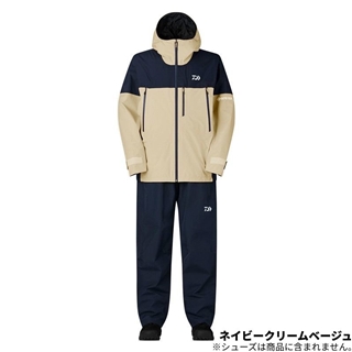 ダイワ DR-1926 GORE-TEX バーサタイルレインスーツ L ネイビークリームベージュ