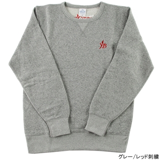 グレー/レッド刺繍