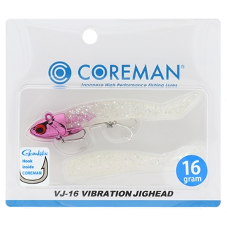 COREMAN コアマン　VJ 22 16　アルカリ　チャート　ケイムラ　ピンク コアマン VJ-16 バイブレーションジグヘッド #058 ピンクヘッド