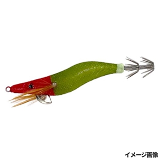 グリーン ボディー レッドヘッド 赤下地