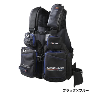 マズメ mazume タイドマニア　ライフジャケット　MZLJ-705 極美品 マズメ mazume タイドマニアライフジャケット フリー ブラック