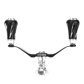 ドレス（DRESS） カスタムハンドル W ヴァーテックス EVO 左右共用 スピニングリール用 ダイワ 90mm チタンシルバー