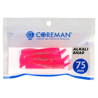 コアマン アルカリシャッド 75mm #008 ピンクバック【ゆうパケット】