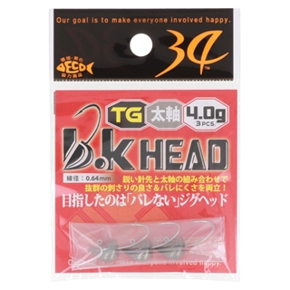 34 B.Kヘッド TG太軸 4.0g【ゆうパケット】