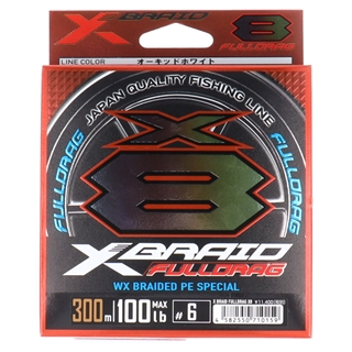 4号/70lb エックスブレイドフルドラグ X8 300m オーキッドホワイト FULLDRAG X8 | XBRAID