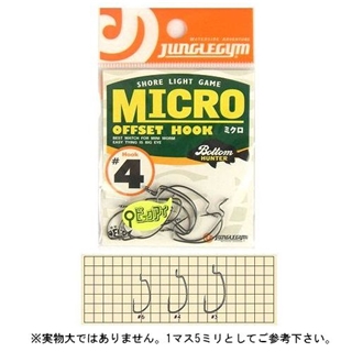 ささめ針 ジャングルジム ミクロ J400 ＃4 ブラック【ゆう