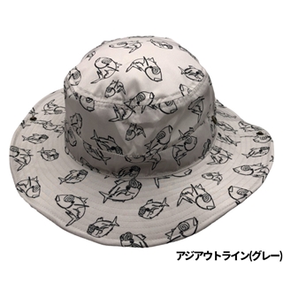 アジアウトライン(グレー)