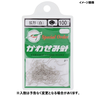 【セール】 白 1号 100本入 狐形 川せみ針 [J-1] 釣具のポイント - 置物