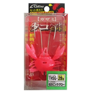 オーナー THSG タコヘッドセット ガザミ 28g 02(ピンクグロー