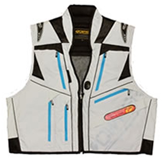 オーナー 鮎渓流ベストST No.9943 L ホワイト/ターコイズ - 釣具の