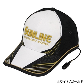 サンライン ツアーキャップVIII CP-3399 F ホワイト/ゴールド - 釣具の