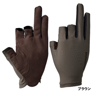 シマノ センシティブ グローブ 3 M ライトブルー GL-006V 3本切