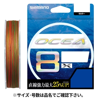 オシア８　８号 シマノ オシア 8 PE 300m 12号 10m×5カラー LD-A71S - 釣具のポイント