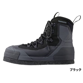 シマノ ロックショアガードブーツ カットラバーピンフェルト 27.0cm ブラック FS-25XX