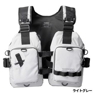 【美品】シマノ　フィッシングベスト VF-068T マズメ　ダイワ　RBB シマノ ライフジャケット ゲームベストライト フリー ブラック