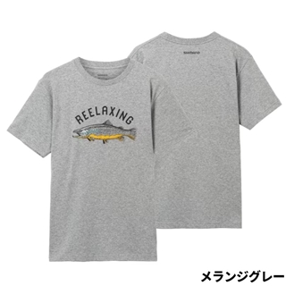 シマノ オーガニックコットン グラフィック Tシャツ WS メランジ