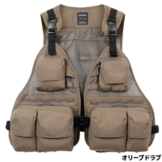 シマノ ストリームメッシュベスト グレー VE-066V - 釣具の