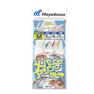 ハヤブサ メバリング・アジングサビキ MIXサバ皮2本鈎