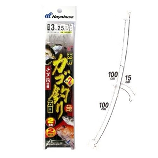 ハヤブサ ひとっ飛び 天秤 カゴ釣り五目 チヌ鈎仕様 HN123