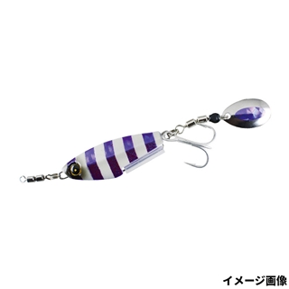ハヤブサ カンタン巻くだけ太刀魚ジグ ジャックアイ 太刀スピン 30g 5.パープル青夜光ゼブラ FS418【ゆうパケット】