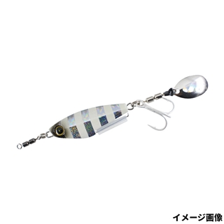 ハヤブサ カンタン巻くだけ太刀魚ジグ ジャックアイ 太刀スピン 40g 3.シルバー青夜光ゼブラ FS418【ゆうパケット】
