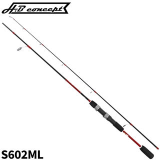 H.B コンセプト ライトステップII バス スピニング S602ML バスロッド