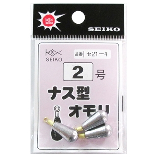 清光商店 ナス型オモリ セ21-4 2号【ゆうパケット】 - 釣具の